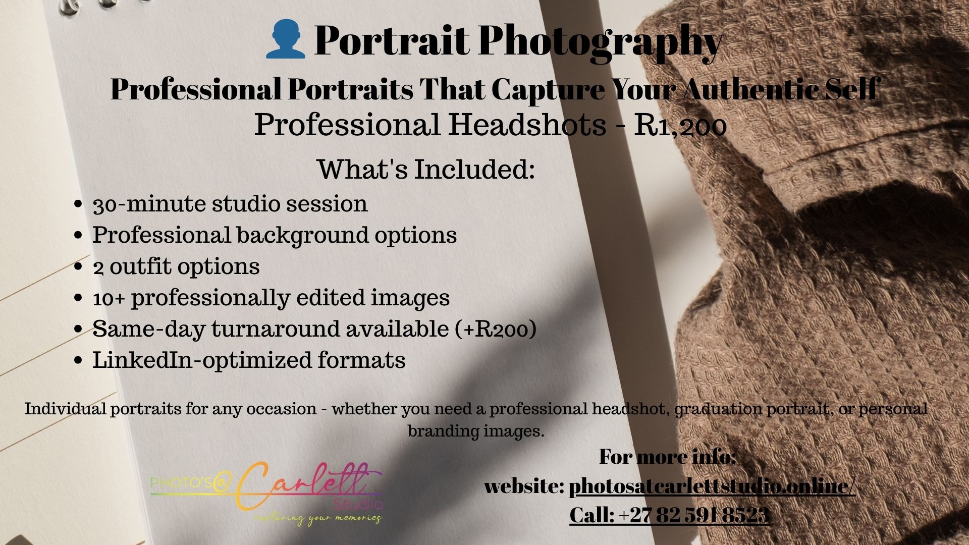 Portrait Photography Professional Headshots